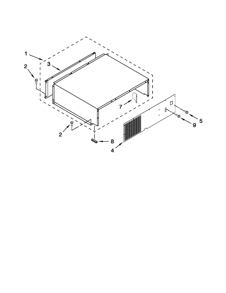Top Grille And Unit Cover Parts Diagram and Parts List for JS42NXFXDW01  Jenn-Air Refrigerator