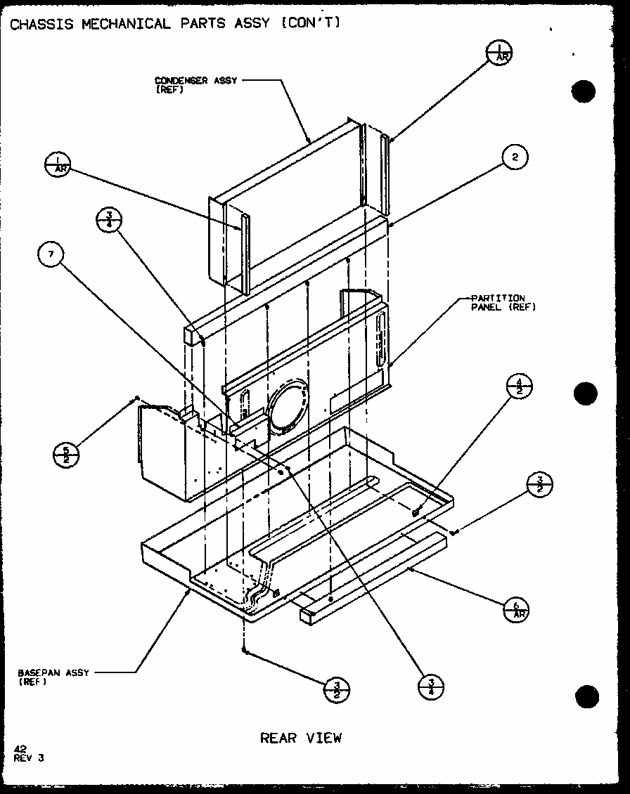 Chassis Mechanical Parts Assy (pth09300f/p1102601r) (pth09400f/p1102701r) (pth09300fc/p1103001r) (pth09400fc/p1103101r) Diagram and Parts List for PTH09400F P1102701R Amana Air Conditioner