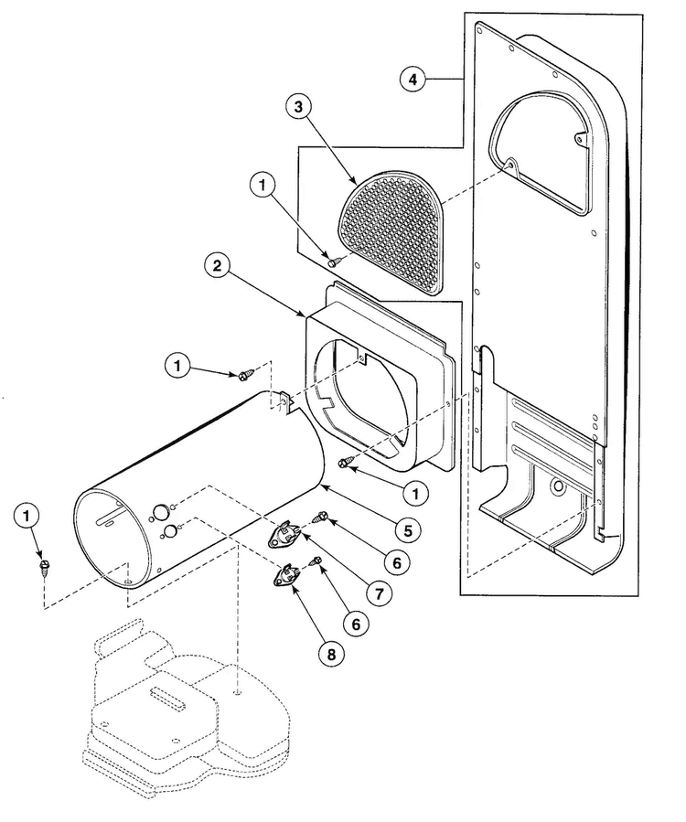 Heater Diagram and Parts List for SDGH09WJ  Speed Queen Dryer