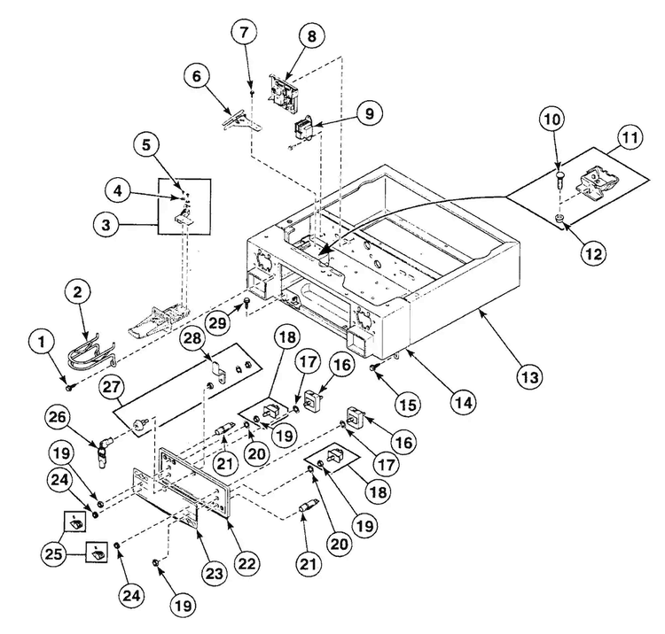 Control Panel Diagram and Parts List for SSE907LF1500  Speed Queen Dryer