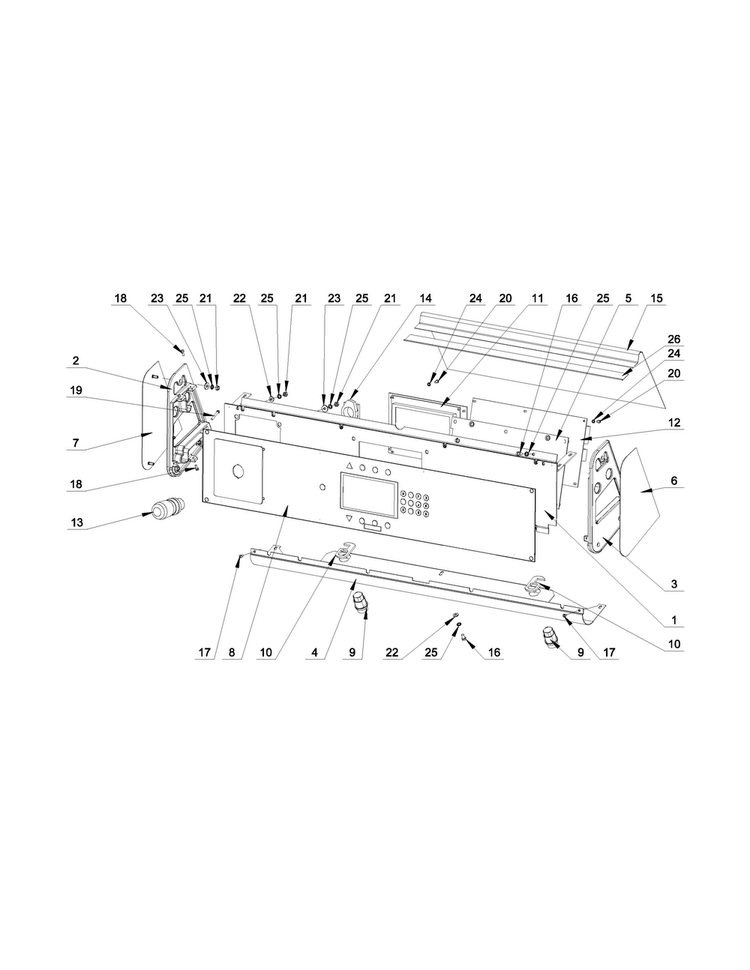 Control Panel Parts Diagram and Parts List for MXS20PNATS  Maytag Washer