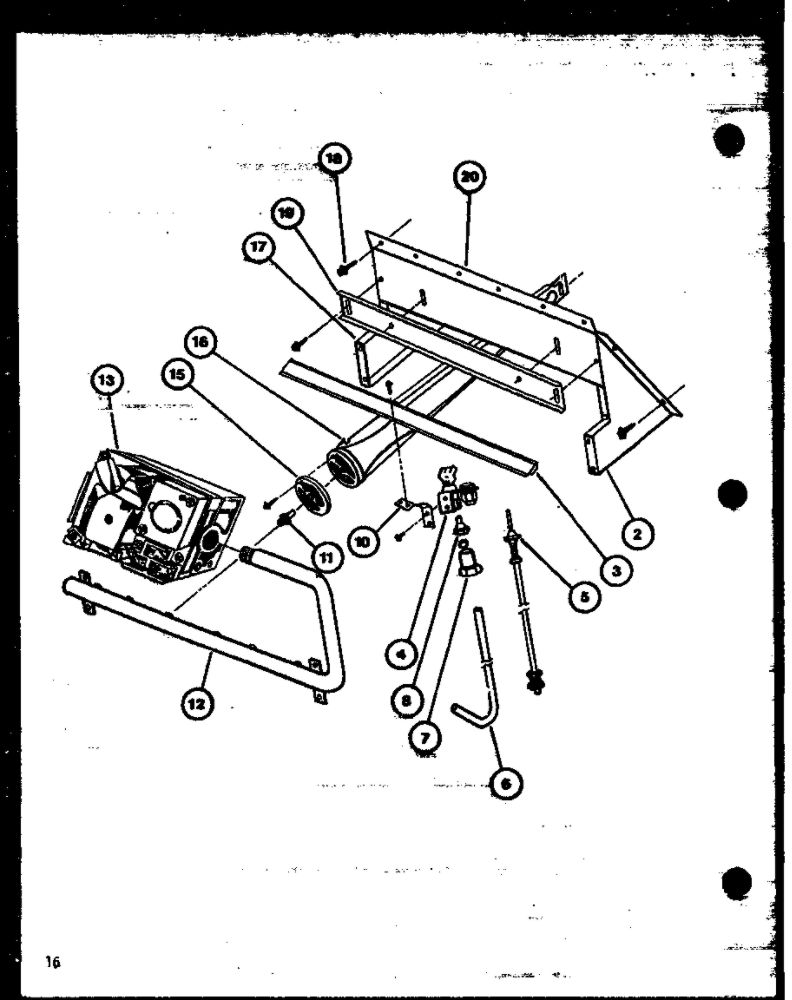 Diagram 6 Diagram and Parts List for GH1000 P9806204F Amana Furnace