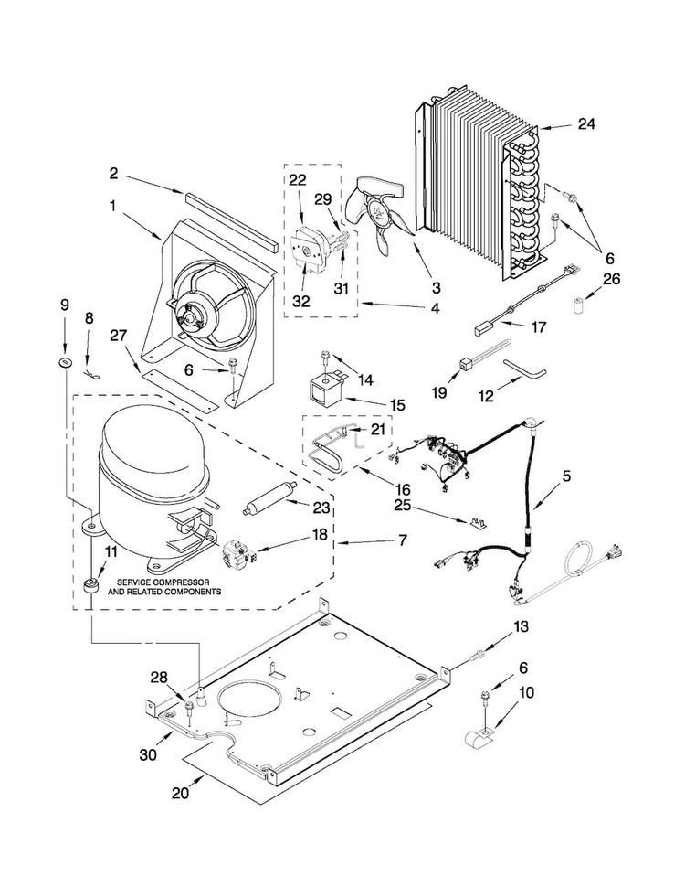 Unit Parts Diagram and Parts List for MIM1554XRS0  Maytag Ice Maker