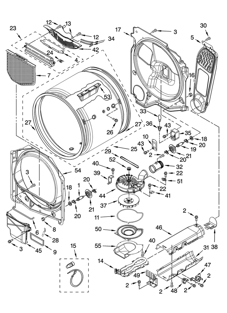 Bulkhead Parts, Optional Parts Diagram and Parts List for MEDB700VQ0  Maytag Dryer