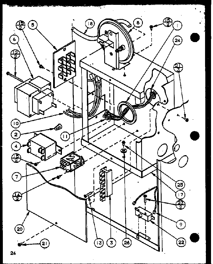 Section 6 Diagram and Parts List for GHI115A50 P6983125F Amana Heater
