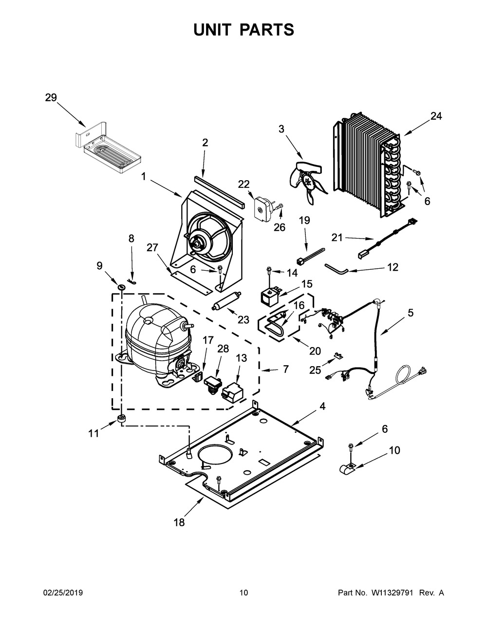 Unit Parts Diagram and Parts List for JUIFN15HX00  Maytag Ice Maker