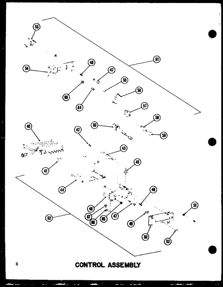 Section 10 Diagram and Parts List for RC-20 P72100-5M Amana Microwave