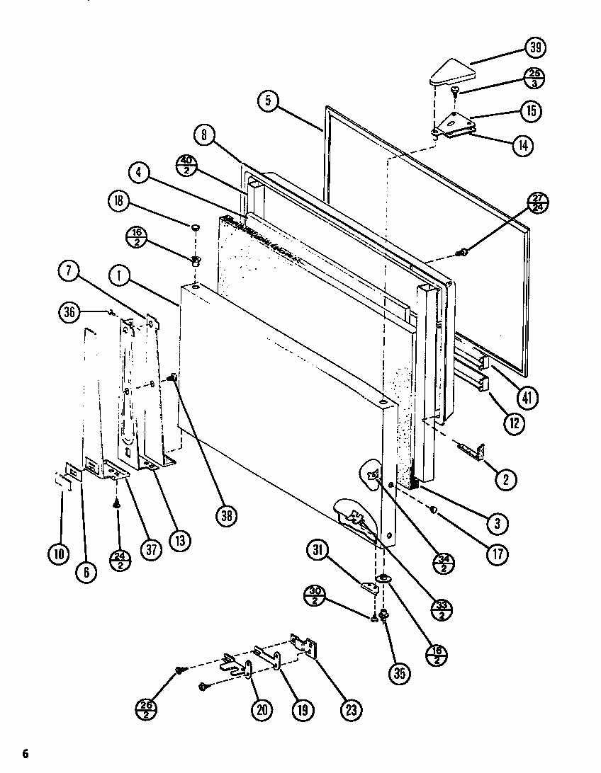 Door (tl18n/p1106211w) (tl18n/p1106212w) (tli18n/p1106220w) (tli18n/p1106221w) Diagram and Parts List for TL18N-P1106211W  Amana Refrigerator
