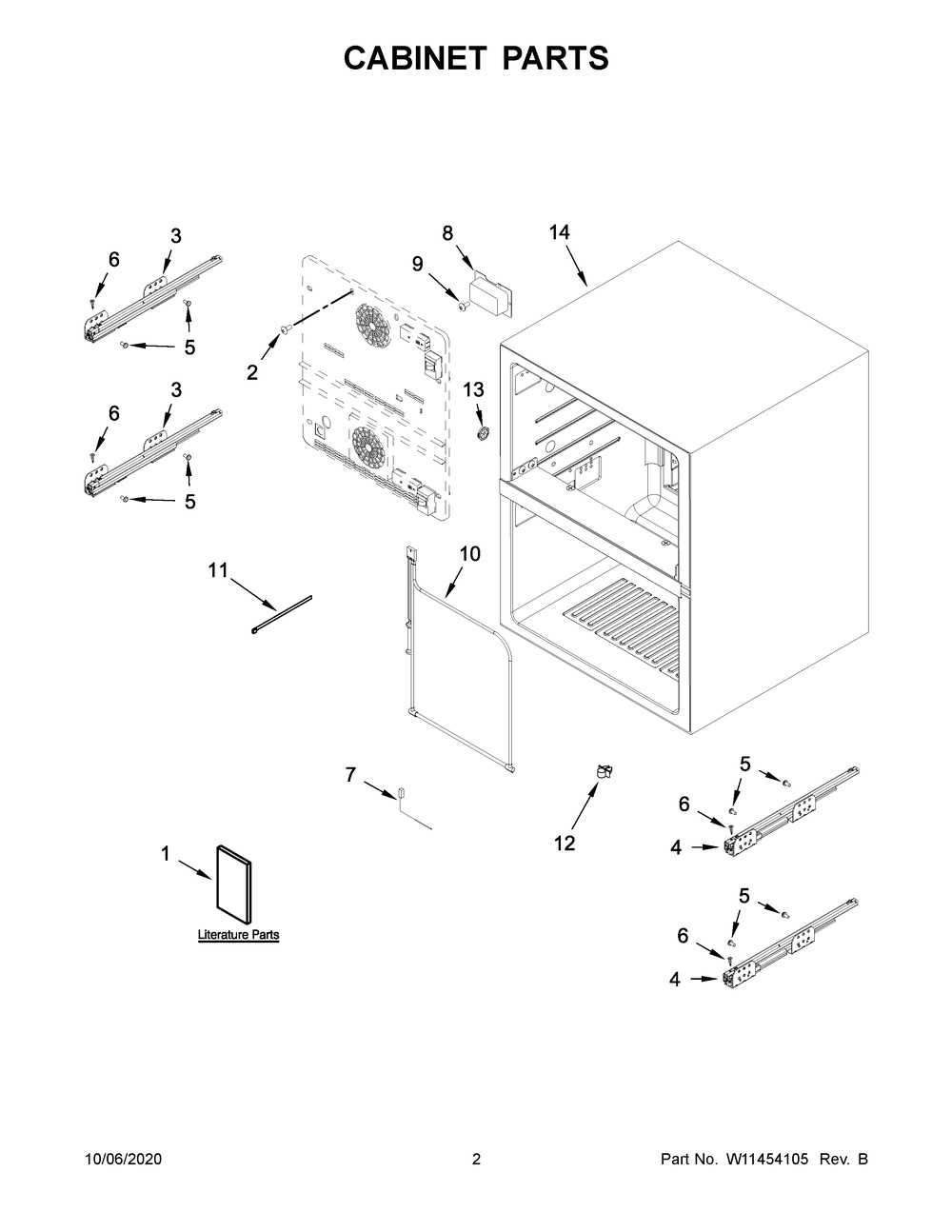Cabinet Parts Diagram and Parts List for JUDFP242HX00  Maytag Wine and Beverage Cooler