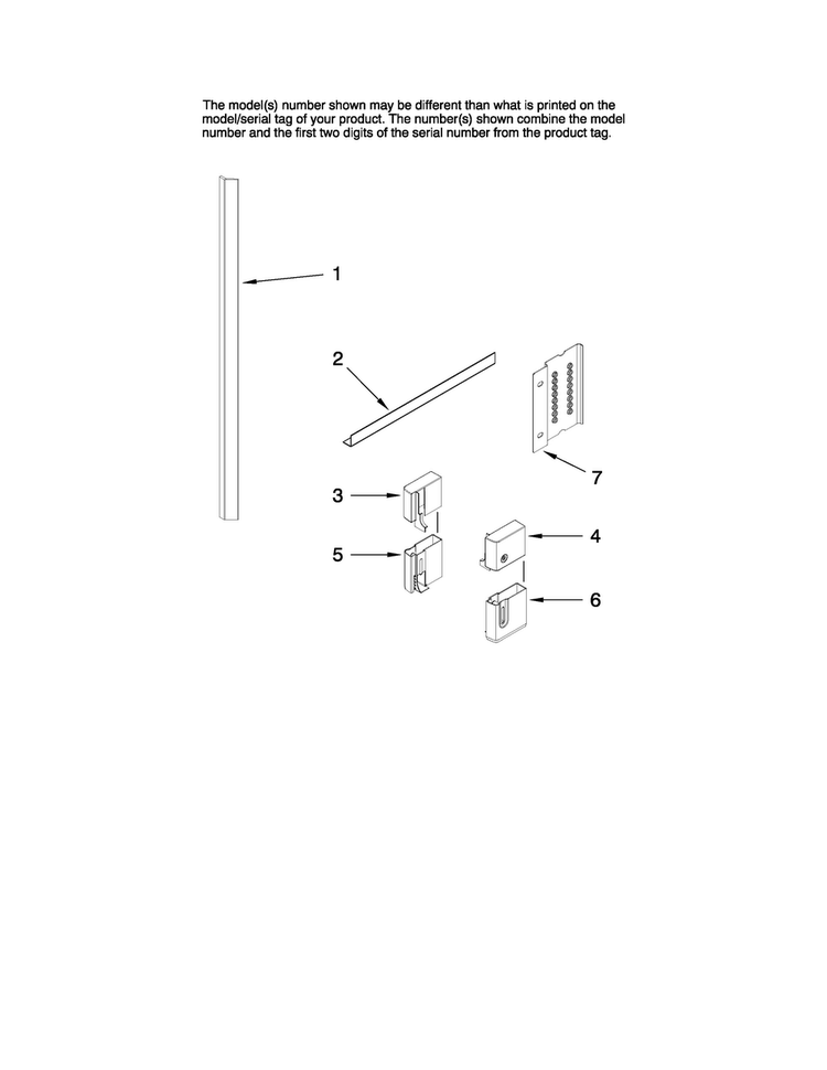 Accessory Parts Diagram and Parts List for JDD4000AWS2  Jenn-Air Dishwasher