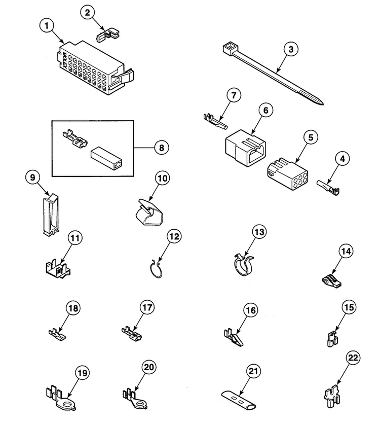 Terminals Diagram and Parts List for SWT021LA  Speed Queen Washer