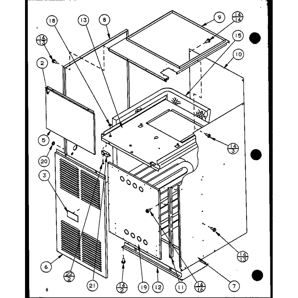 Diagram 2 Diagram and Parts List for GCI140A35 P9811208F Amana Furnace