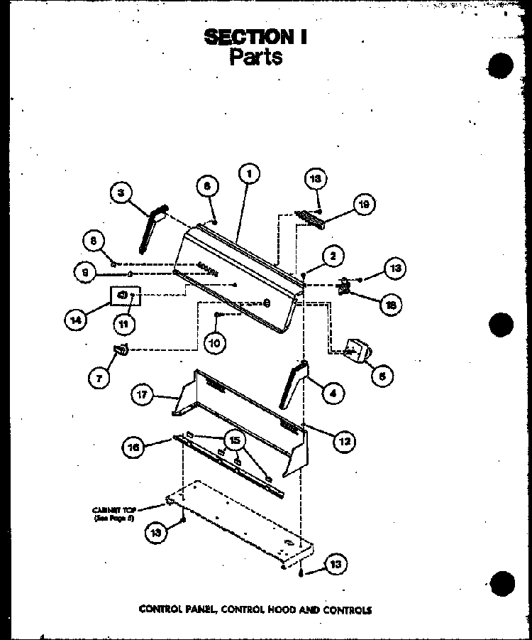 Control Panel Diagram and Parts List for TGA800 P75752-6W Amana Dryer