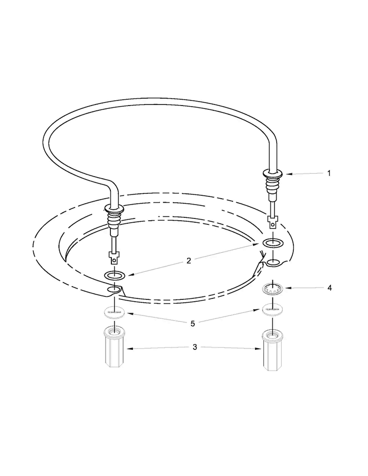 Heater Parts Diagram and Parts List for MDB8959SBW0  Maytag Dishwasher