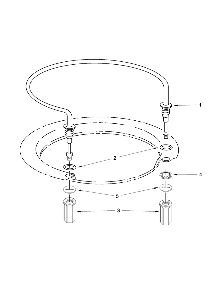 Heater Parts Diagram and Parts List for MDB8959SBW2  Maytag Dishwasher
