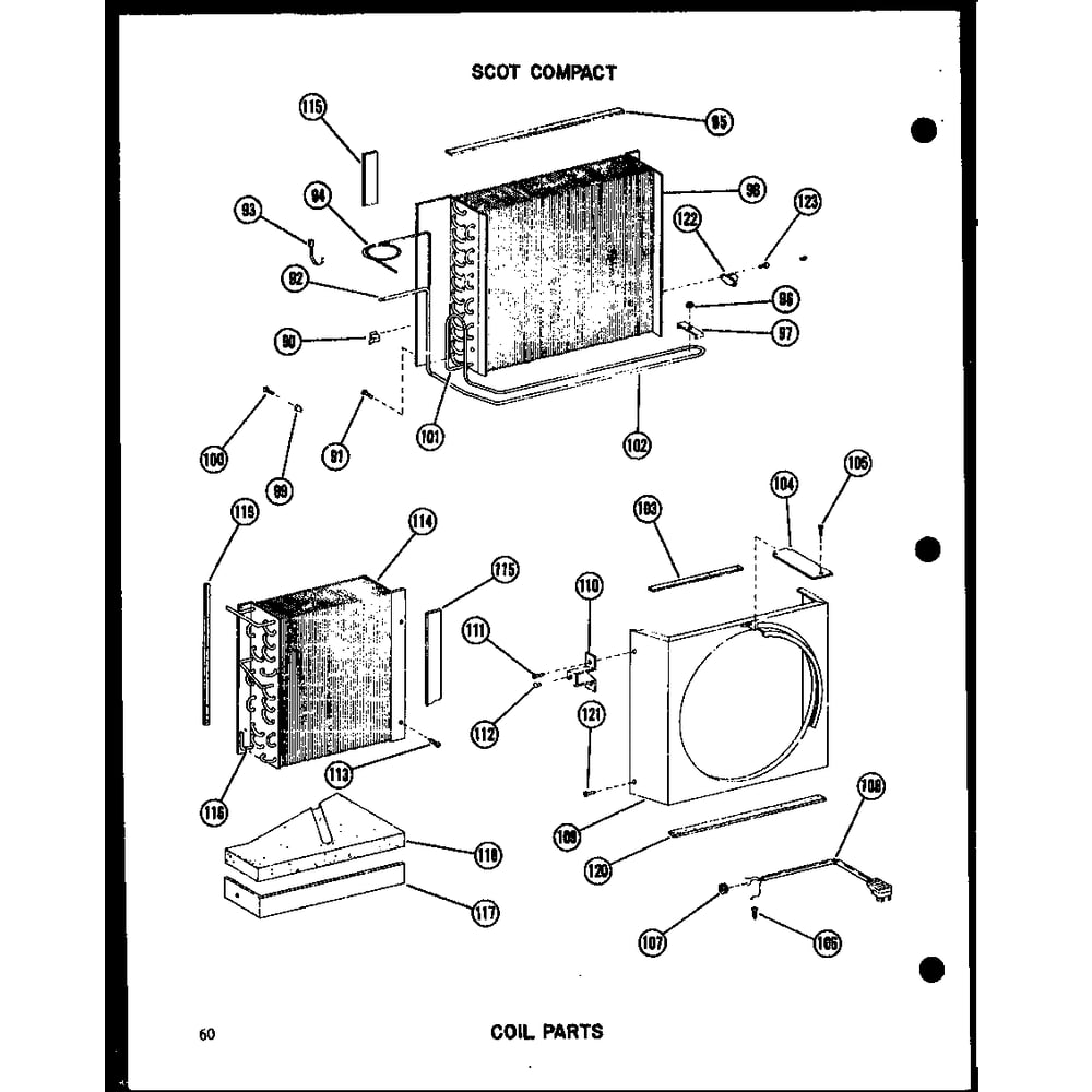 Cool Parts Diagram and Parts List for 109-2J P54390-83R Amana Air Conditioner