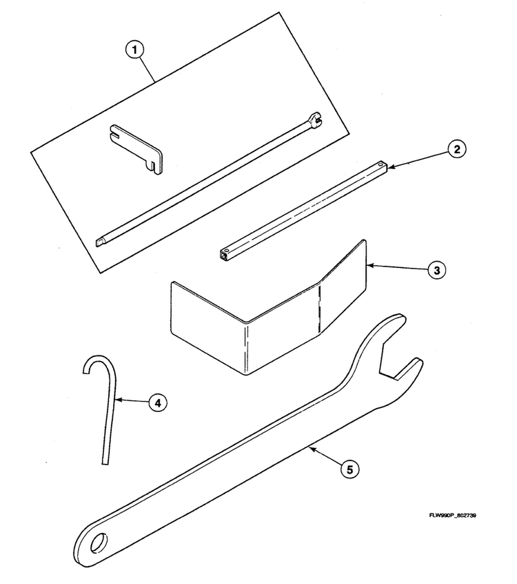 Tools Diagram and Parts List for SWFX71QN3050  Speed Queen Washer