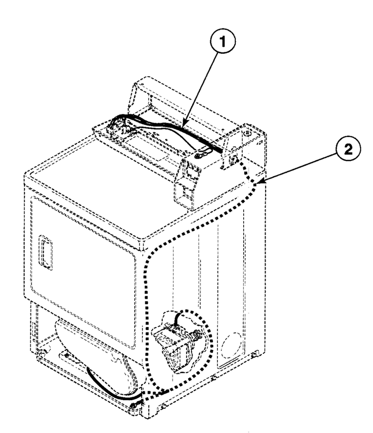 Harnesses Diagram and Parts List for SDG809LF  Speed Queen Dryer