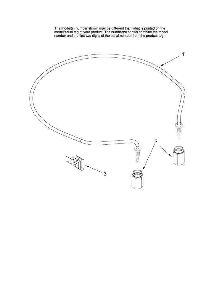 Heater Parts Diagram and Parts List for MDB6701AWB1  Maytag Dishwasher