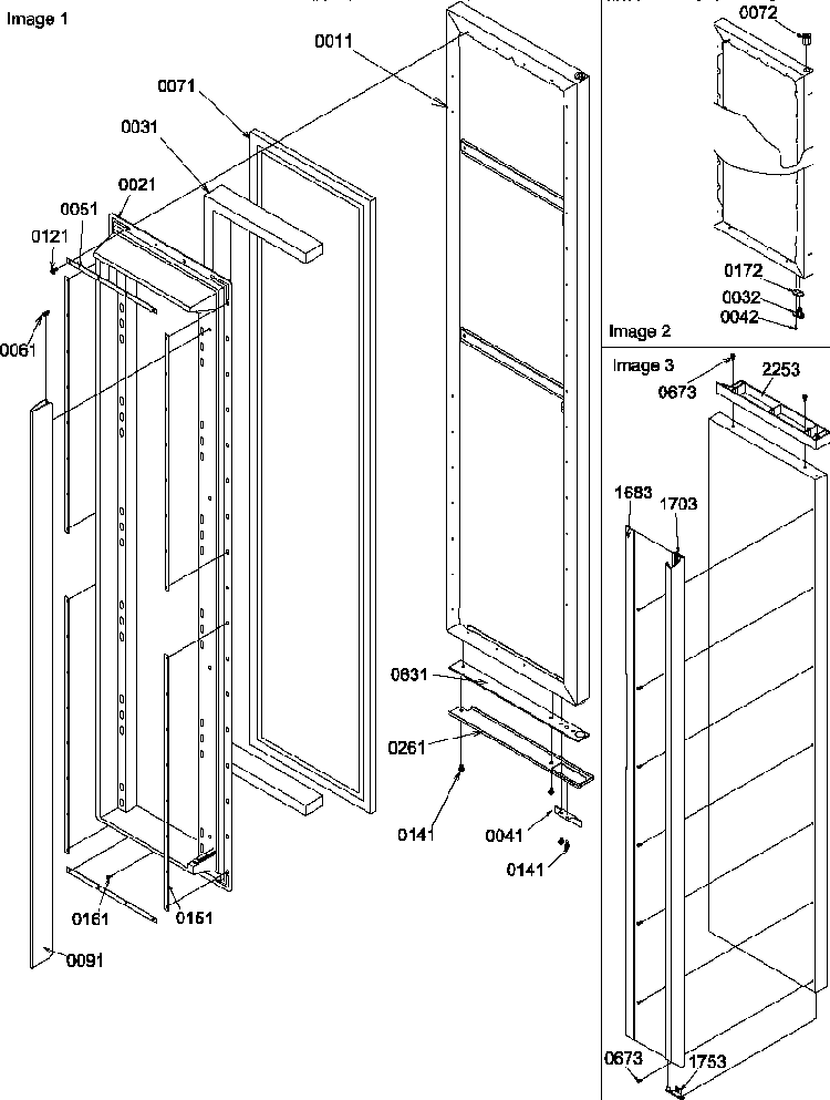 Freezer Door Diagram and Parts List for SBI20TPSW-P1190712WW  Amana Refrigerator