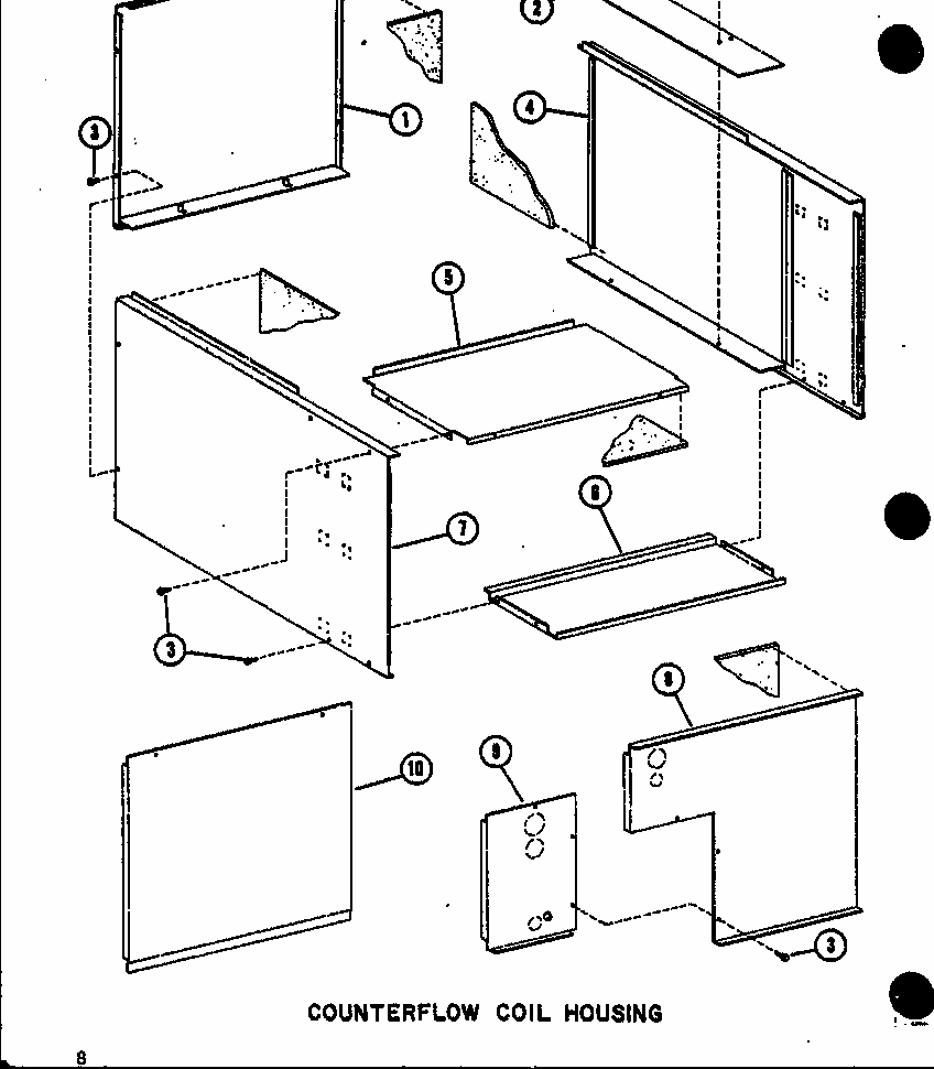 Counterflow Coil Housing (d67636-24/p67636-24c) Diagram and Parts List for SCFC48AUMA P6944902C Amana Air Conditioner