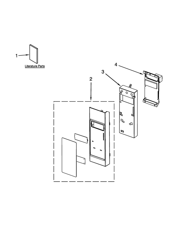 Control Panel Parts Diagram and Parts List for JMV9186WP2  Jenn-Air Microwave