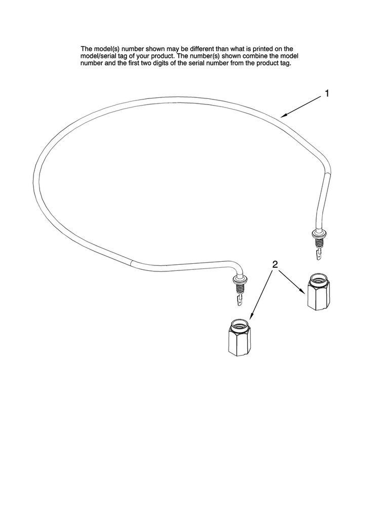 Heater Parts Diagram and Parts List for JDB1090AWB36  Jenn-Air Dishwasher