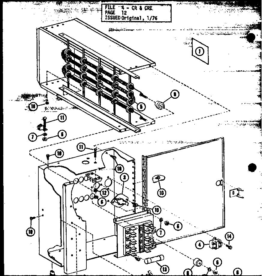 Duct Heaters Diagram and Parts List for CR15-1 P55200-28C Amana Air Conditioner