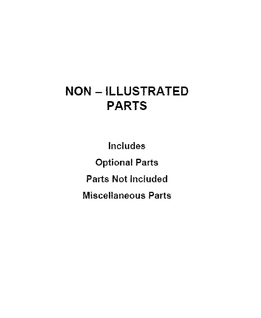 Optional parts (not included) Diagram and Parts List for MVWC465HW3  Maytag Washer