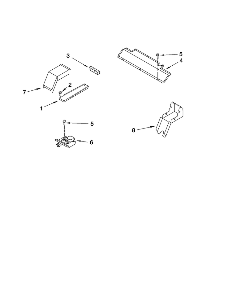 Latch Parts Diagram and Parts List for MMW7530WDW01  Maytag Microwave Oven Combo