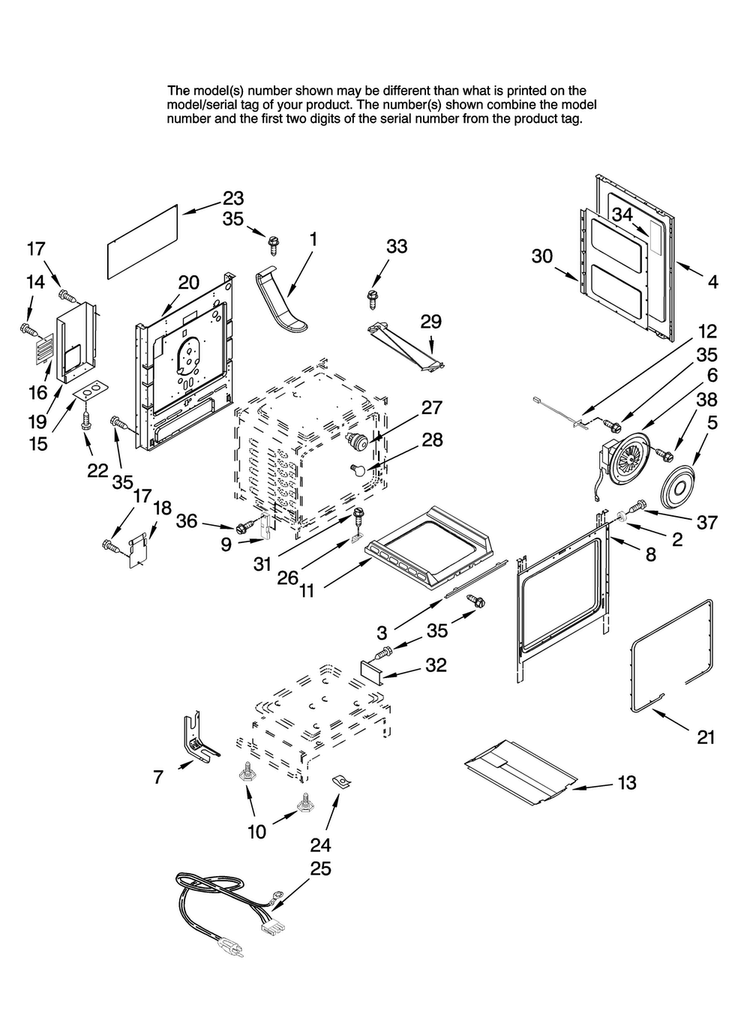 Chassis Parts Diagram and Parts List for MGRH865QDS1  Maytag Range