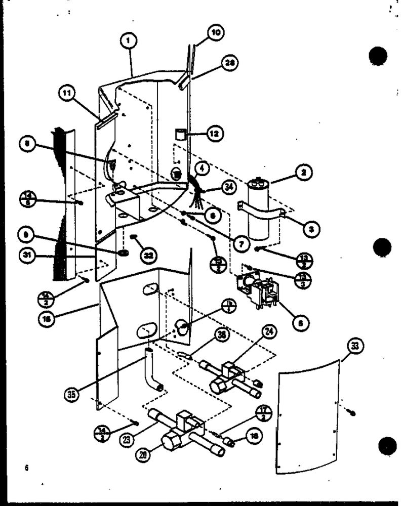 Diagram 2 Diagram and Parts List for ARCF42U01AC P9917932C Amana Air Conditioner