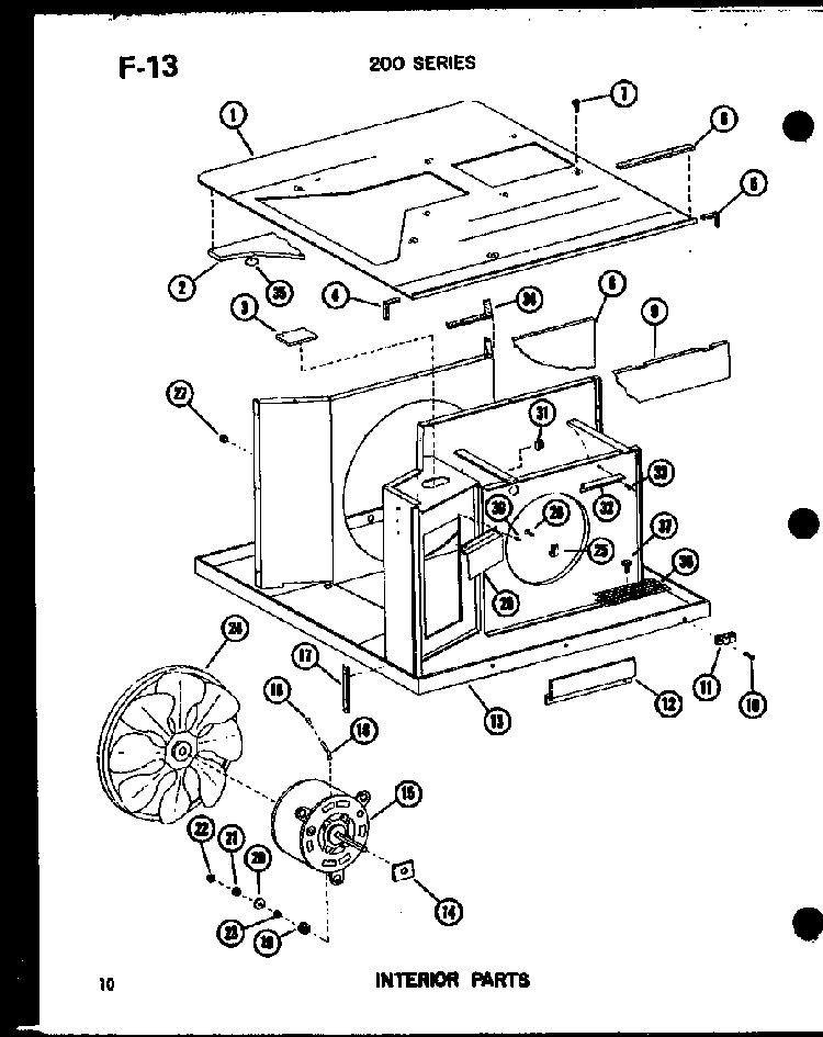 Section 9 Diagram and Parts List for ES216D-3MS P55417-61R Amana Air Conditioner