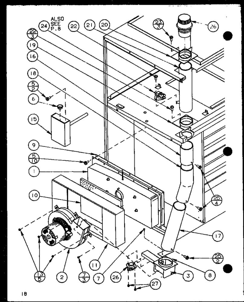 Diagram 7 Diagram and Parts List for GCI140C35B P1106608F Amana Furnace