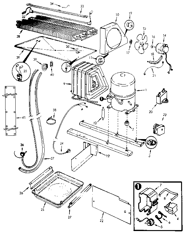 Unit Compartment & System Diagram and Parts List for JRTD226LB-MAJ82A  Jenn-Air Refrigerator