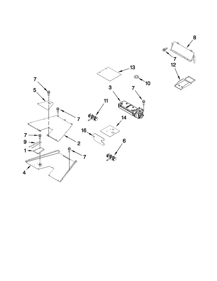 Venting Parts Diagram and Parts List for JDRP548WP01  Jenn-Air Range