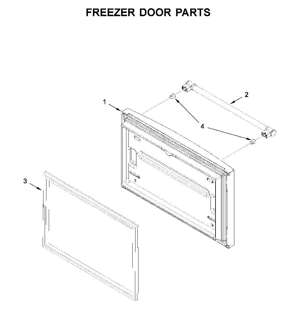 Freezer door parts Diagram and Parts List for MFF2558FEZ05  Maytag Refrigerator