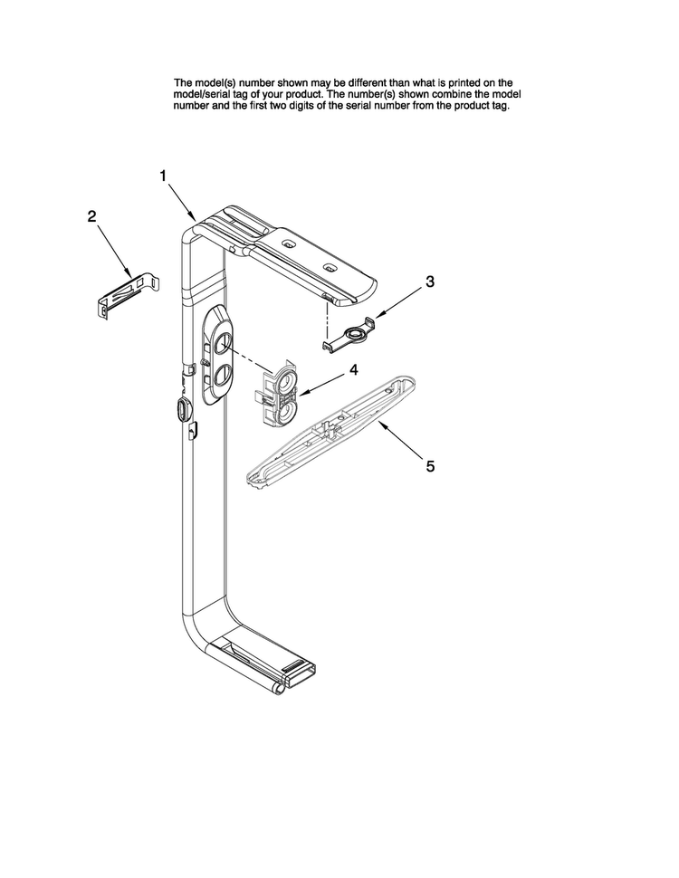 Upper Wash And Rinse Parts Diagram and Parts List for MDBH945AWW2  Maytag Dishwasher