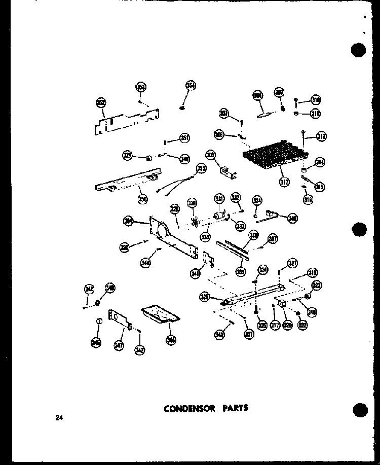 Condensor Parts Diagram and Parts List for SD19A-C-P60350-7WC  Amana Refrigerator