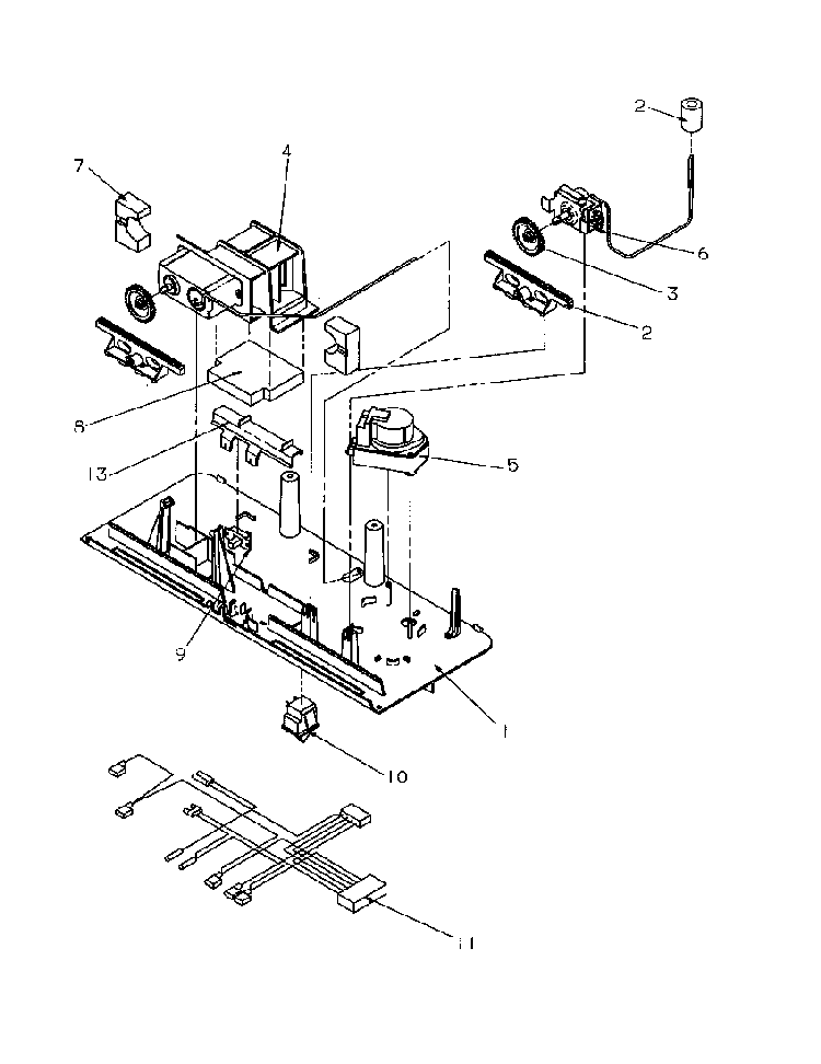 Control Assembly Diagram and Parts List for TA18S2W-P1194503WW  Amana Refrigerator