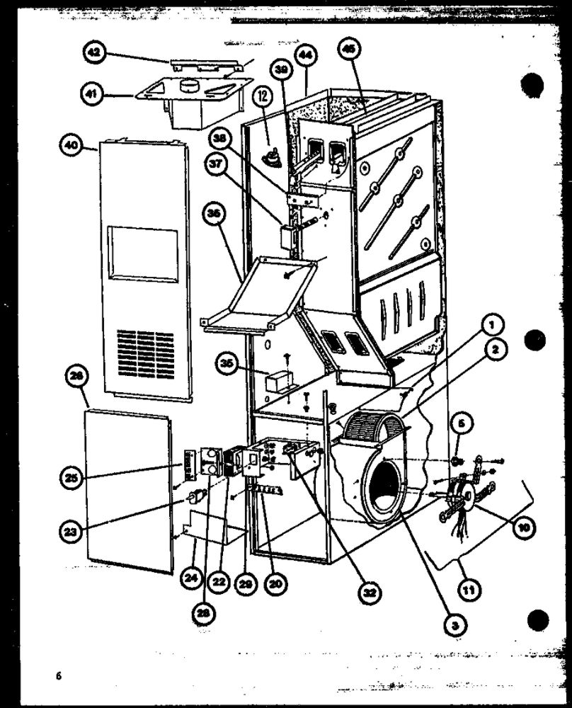 Diagram 1 Diagram and Parts List for GH1000 P9806204F Amana Furnace