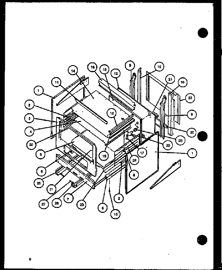 Section 7 Diagram and Parts List for CBE26FCW P1137949NW Amana Range