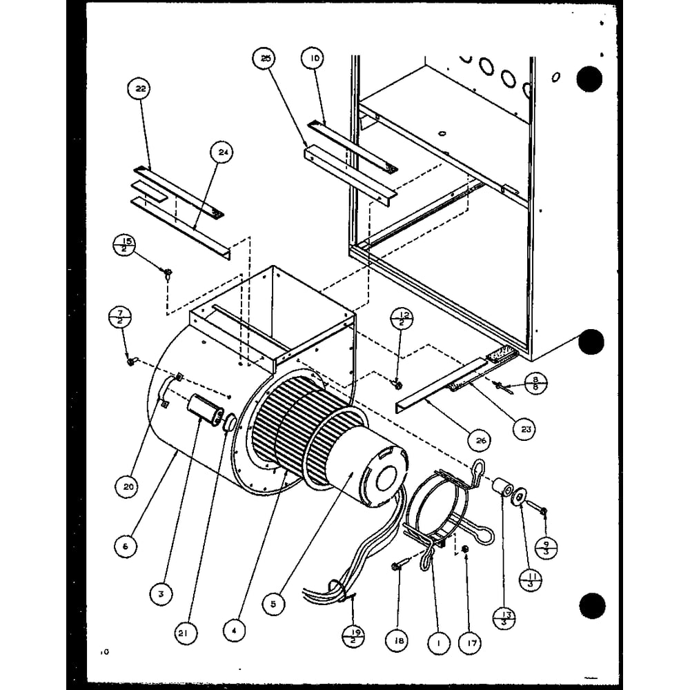 Diagram 1 Diagram and Parts List for GUI070C30B P1106402F Amana Furnace