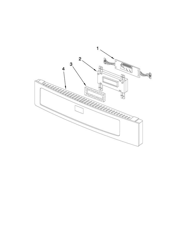 Microwave Control Panel Parts Diagram and Parts List for JMW9530DAS30  Jenn-Air Microwave Oven Combo