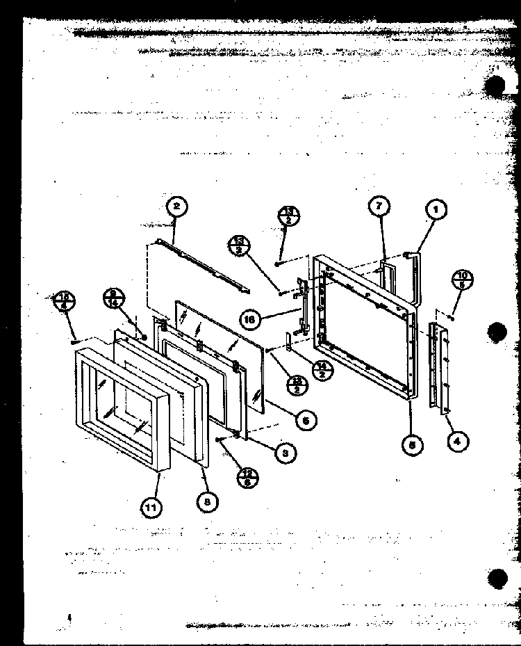 Section 3 Diagram and Parts List for MVH-1020-P76647-3M  Amana Microwave