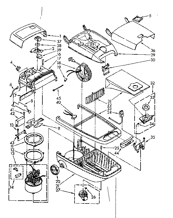 Vacuum Cleaner Parts Diagram and Parts List for 1162499280  Kenmore Filters & Accessories