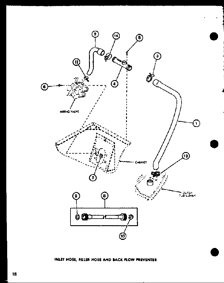 Section 12 Diagram and Parts List for LW1201 P1110510W Amana Washer