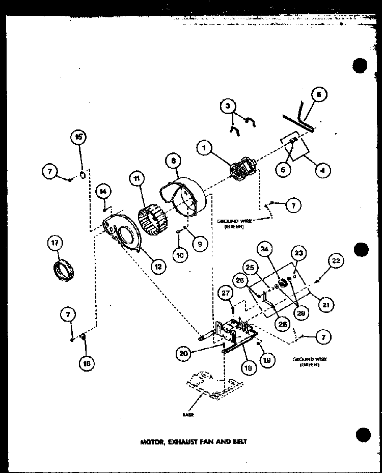 Section 7 Diagram and Parts List for LE3902W P1122603WW Amana Dryer