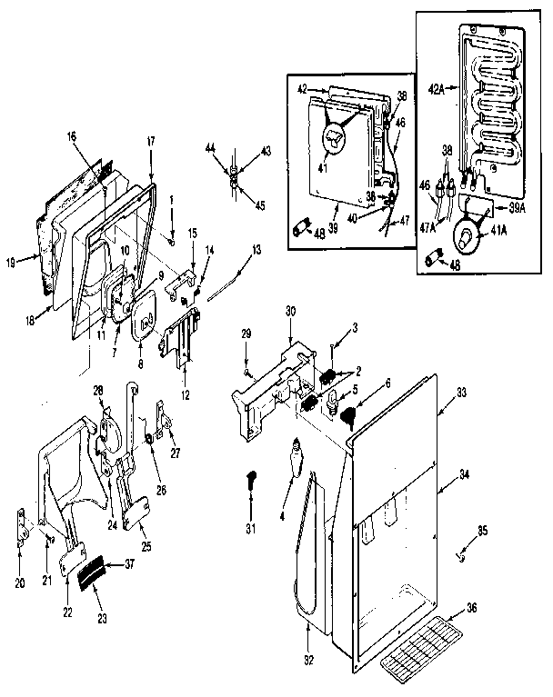 Ice & Water Dispenser Diagram and Parts List for JRSD226B MBQ32A Jenn-Air Refrigerator