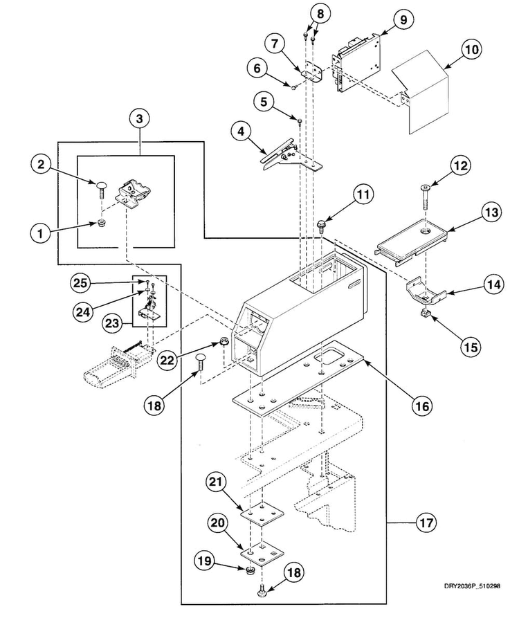 Meter Case Diagram and Parts List for SDE907QF1500  Speed Queen Dryer